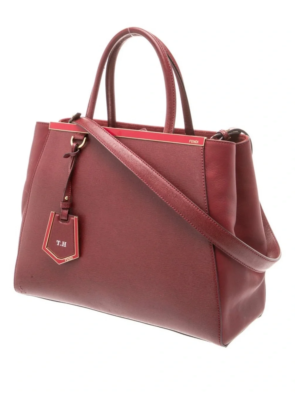Fendi  2Jours Leather Top-Handle Tote